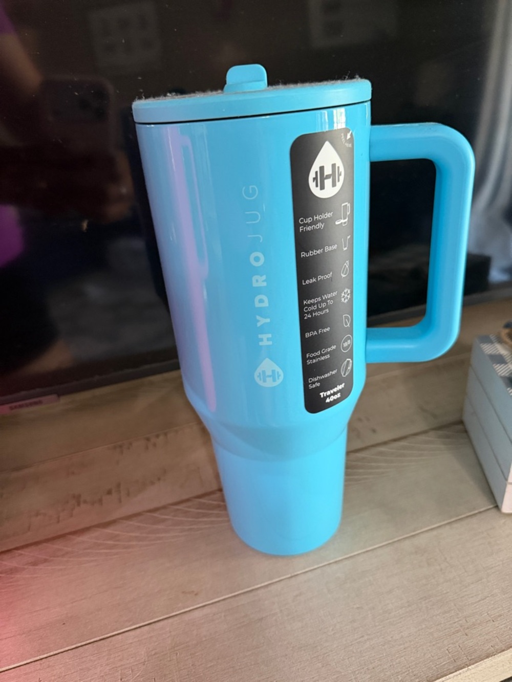 HydroJug Travel Mug - Aqua Blue
